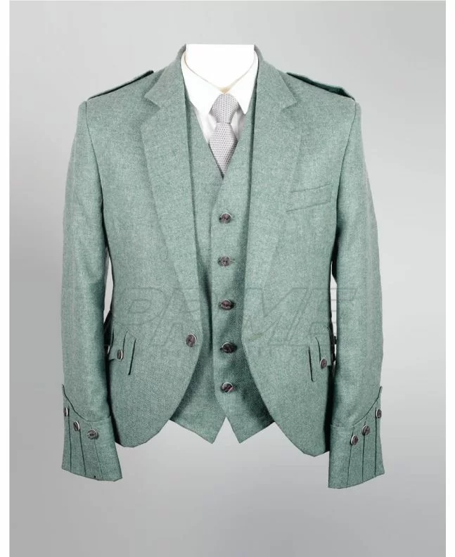 Lovat Green Tweed Kilt Jacket Prime Kilt