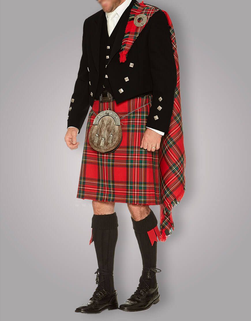 Royal Stewart Kilt Outfit - Full Kilt Outfit