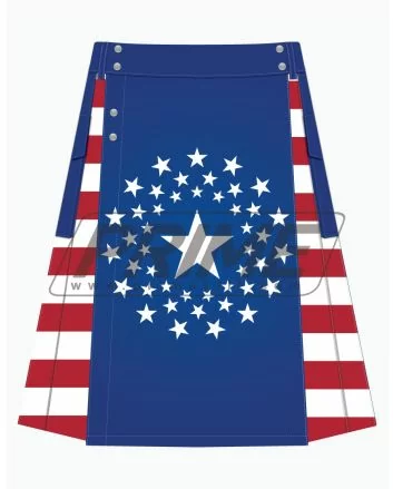 American Circled Flag Hybrid Kilt