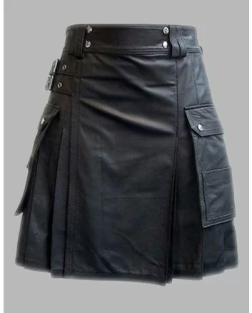 Leather Kilts - Mens Leather Kilt - Prime Kilt