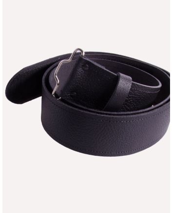 Cowhide Black Leather Belt