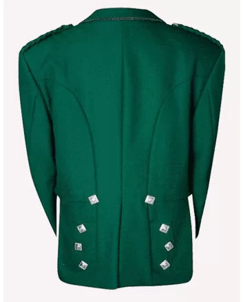 Green Prince Charlie Kilt Jacket with Waistcoat