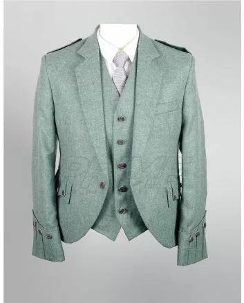 Lovat Green Tweed Kilt Jacket