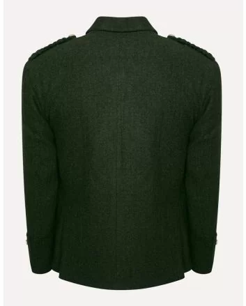 Olive Green Tweed Kilt Jacket with Vest
