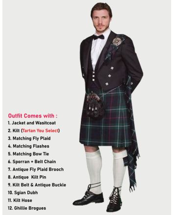 Prince Charlie Kilt Deluxe Outfit