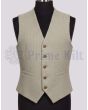 Beige Tweed Waistcoat