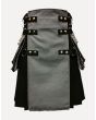 black and gray hybrid kilt