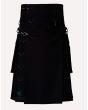 Black Hybrid Utility Gothic Kilt