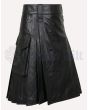 black leather kilt