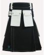 Black & White Hybrid Utility Working Kilt