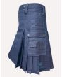 denim utility kilt
