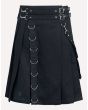 Deluxe Black Fashion Kilt For Men