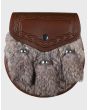 Grey Rabbit Fur Sporran