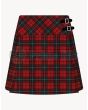 Macauley Red Modern Tartan Kilt For Women