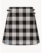 Macfarlane Black and White Kilt for Women