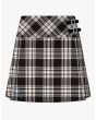 Menzies Black and White Tartan Kilt for Women