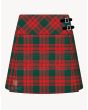 Menzies Green Modern Tartan Kilt For Women
