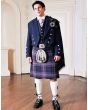 Navy Blue Prince Charlie Kilt Outfit