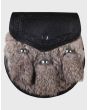 Rabbit Fur Sporran​ Black