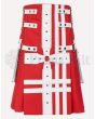Red and White Kilt