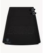 Solid Black Kilt For Women