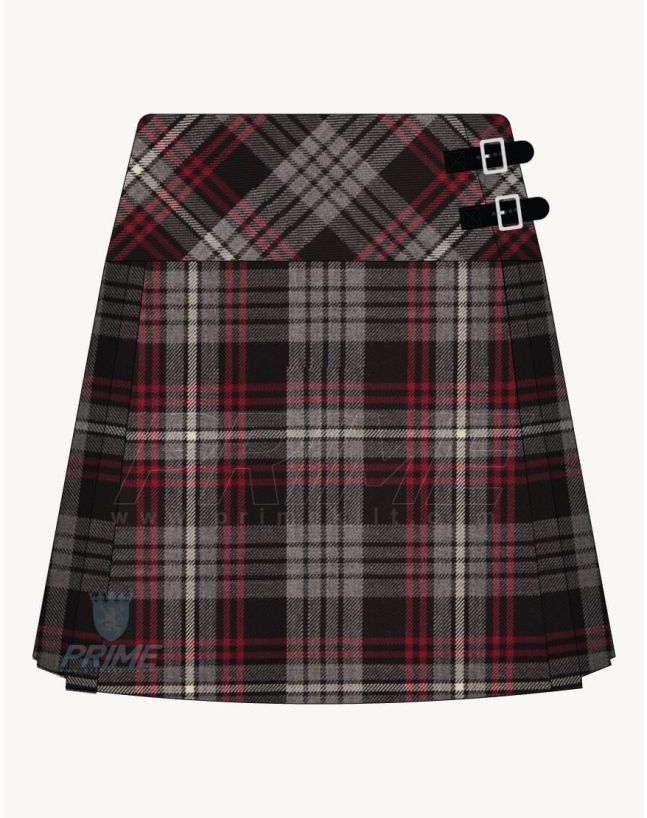Auld Lang Syne Grey Tartan Kilt for Women
