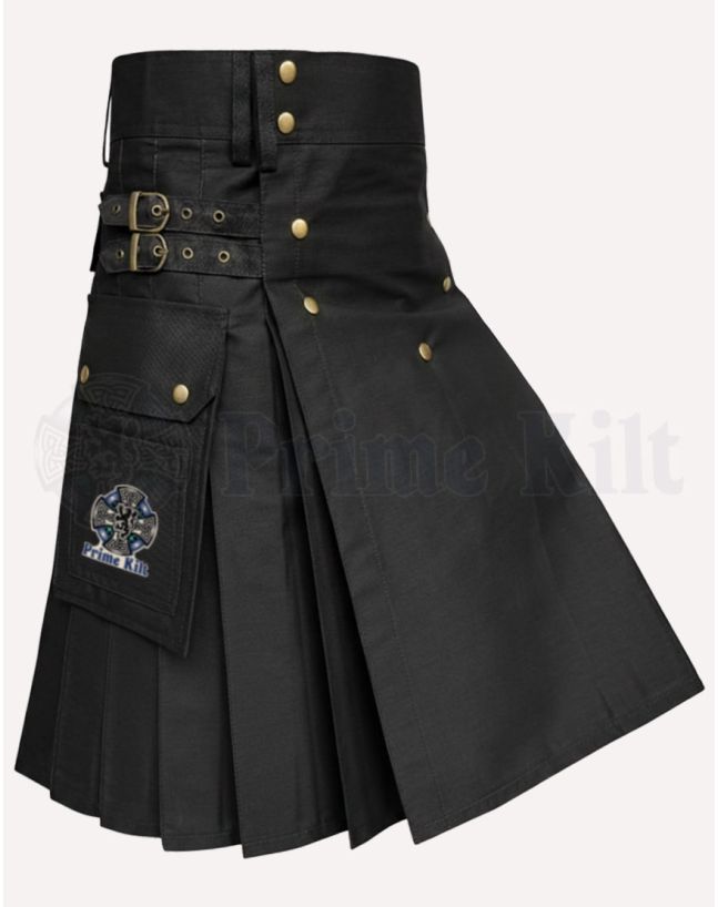 Black Utility Kilt