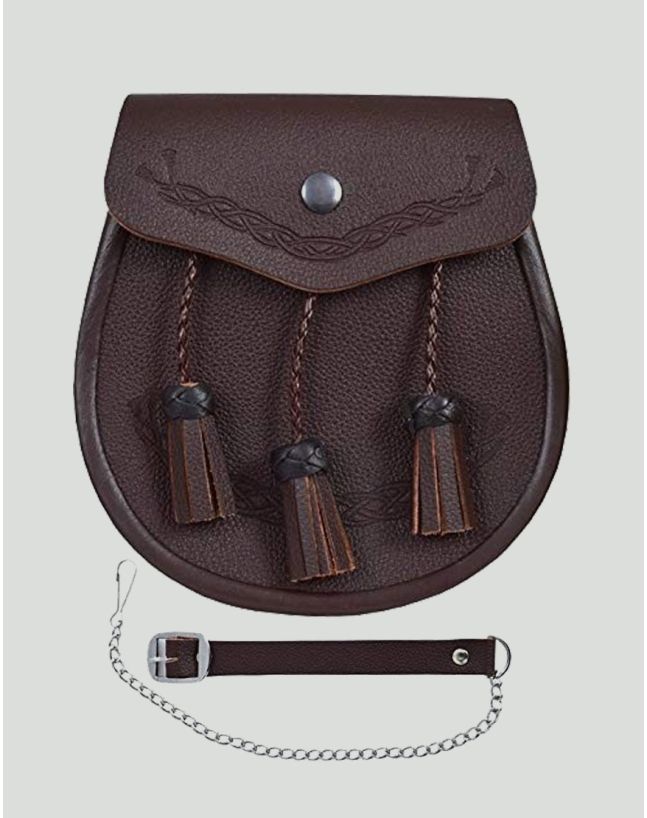sporran brown leather