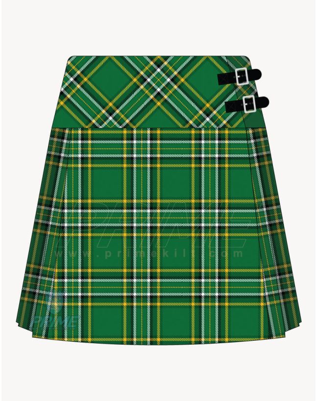 Irish National Tartan Kilt for Women