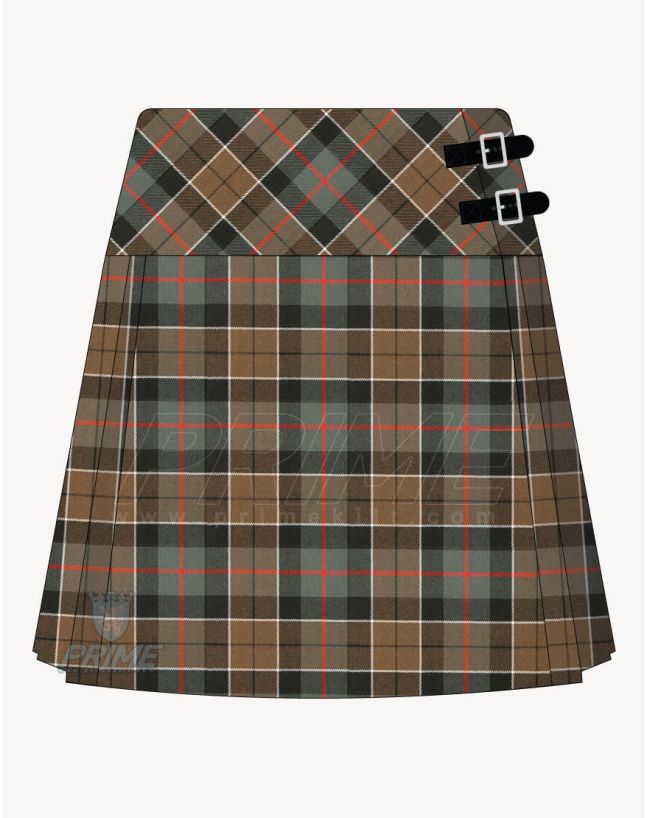 Leslie Green Weathered Tartan Kilt for Women