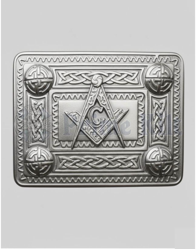 Masonic Kilt Belt Buckle