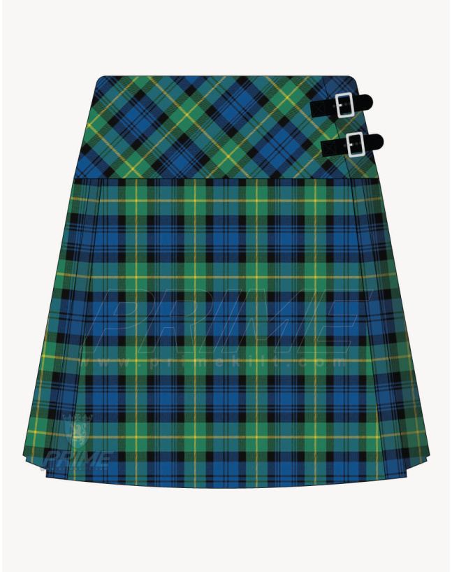Old Gordon Ancient Tartan Kilt For Women
