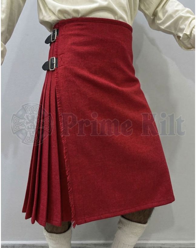 Red Wool Kilt