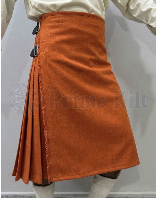 Saffron Wool Kilt