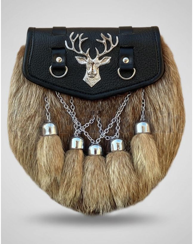 Semi Dress Sporran Stag Badger