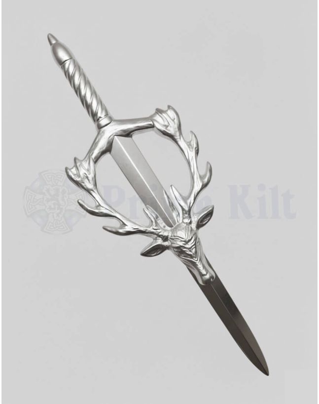 Stag Head Kilt Pin