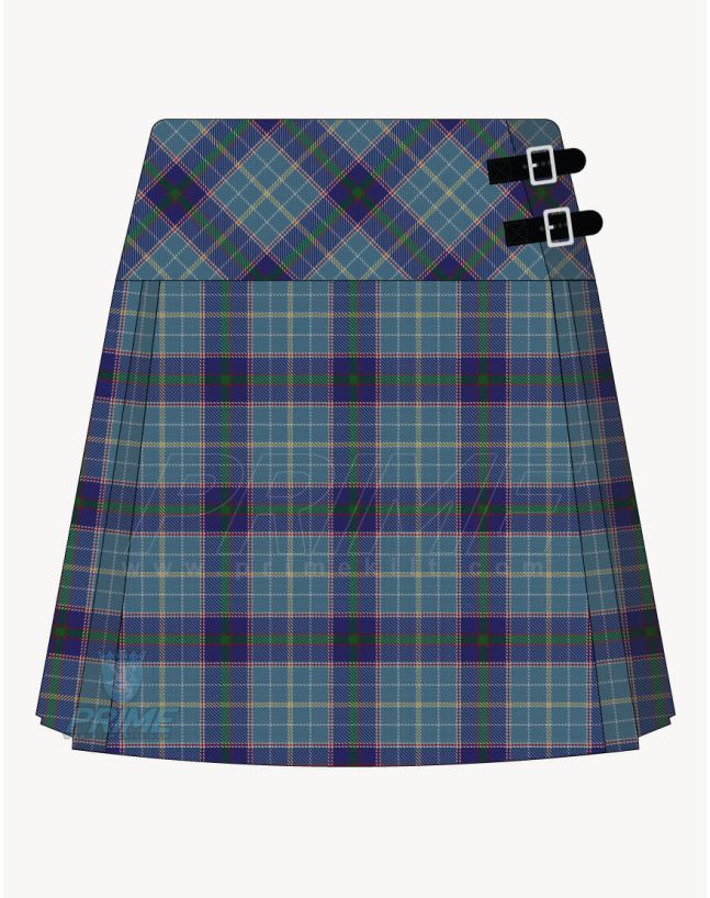 Texas Bluebonnet Tartan Kilt For Women