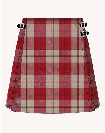 Alisa Red Tartan Kilt For Women