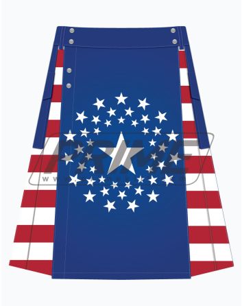American Circled Flag Hybrid Kilt