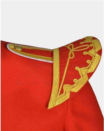 Bagpiper Military Doublet Jacket Tunic Red Jacket