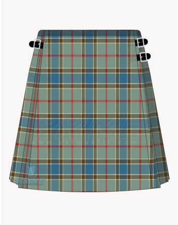 Balfour Blue Tartan Kilt For Women