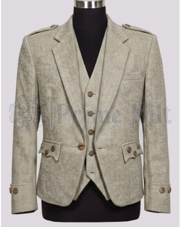 Beige Tweed Jacket