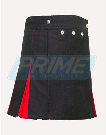 Black And Red Hybrid Utility Kilt 