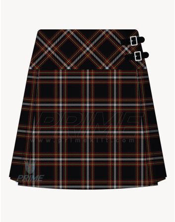 Black Country Tartan Kilt For Women