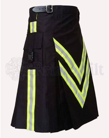 Black Firefighter Kilt