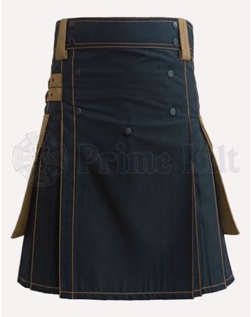 Black Hybrid Kilt