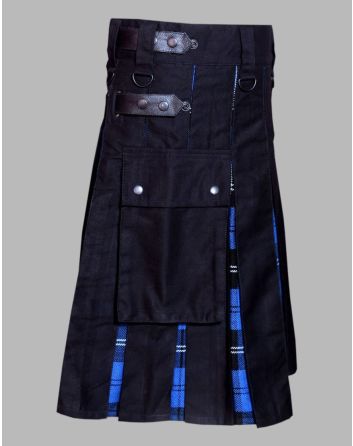 Black Hybrid With Ramsey Blue Tartan Kilt
