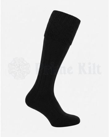 black kilt socks