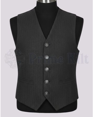Black Tweed Kilt Jacket