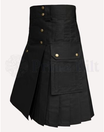 Black Utility Kilt